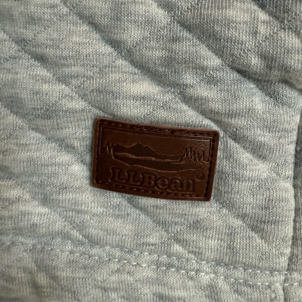 LL Bean Women’s Quilted Gray Sweater - Size Large - Picture 4 of 5